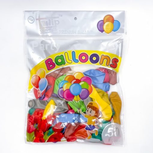 party balloons metallic pack of 50