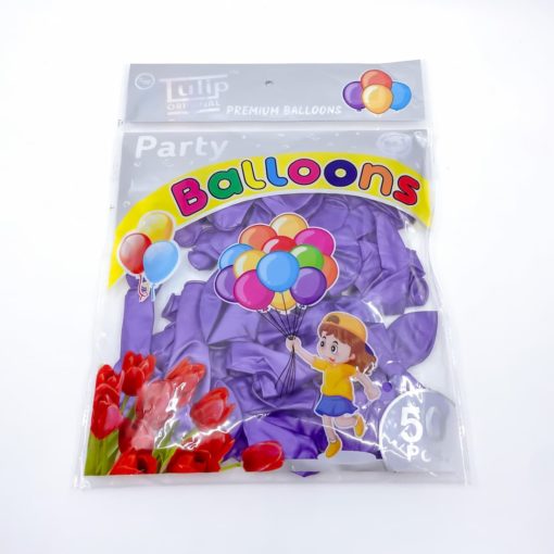 party shaty party balloons violet pack of 50 pieces