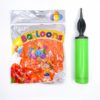 Party Balloons with Pump Set Orange