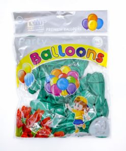 party shaty party balloons dark green pack of 50 pieces