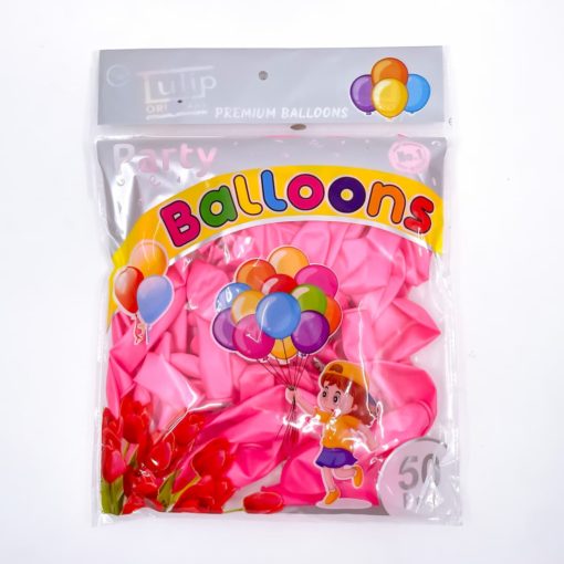party shaty party balloons pink pack of 50 pieces