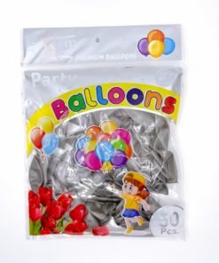 party shaty party balloons silver pack of 50 pieces