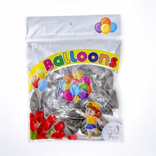 party shaty party balloons silver pack of 50 pieces