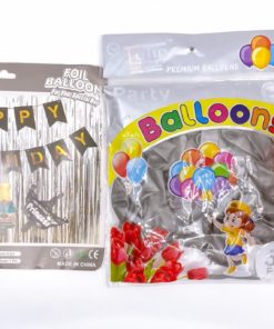 Happy Birthday 18 Piece DIY Kit Silver