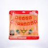 Happy Birthday Banner Set 18 Piece Kit Banner, Foil Balloon, Curtains Red