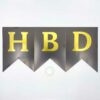Black Birthday Banner