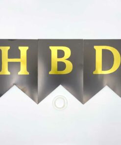 Black Birthday Banner