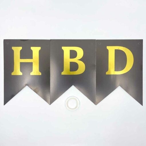 Black Birthday Banner
