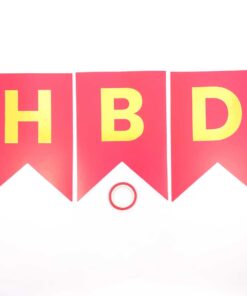 Happy Birthday Banner Red