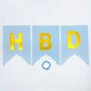 Birthday banner Light Blue