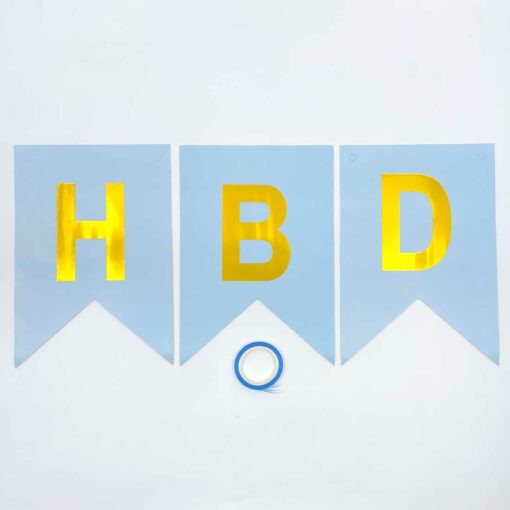Birthday banner Light Blue