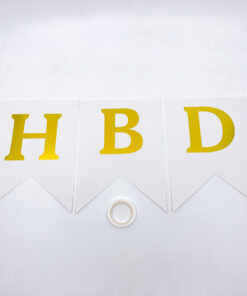 Birthday Banner White