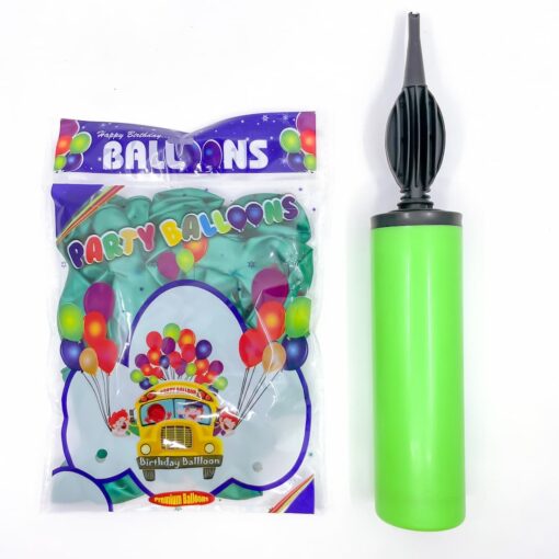 Party Shaty - Party Balloons With Pump Set - Small - Dark Green