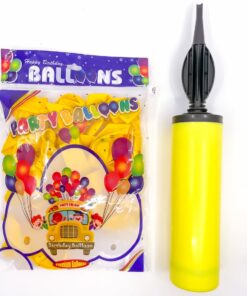 Party Shaty - Party Balloons With Pump Set - Small - Yellow