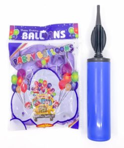 Party Shaty - Party Balloons With Pump Set - Small - Violet