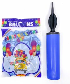 Party Shaty - Party Balloons With Pump Set - Small - Sky Blue