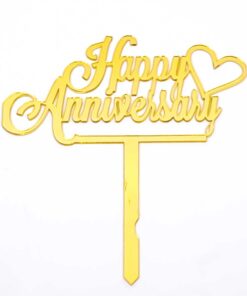 Happy Anniversary Cake Topper