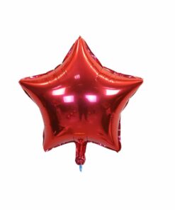 Red Foil Star Balloon for Anniversary and Birthday Party