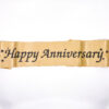Happy Anniversary Sash Gold
