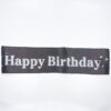 Happy Birthday Sash For Birthday Celebration Black